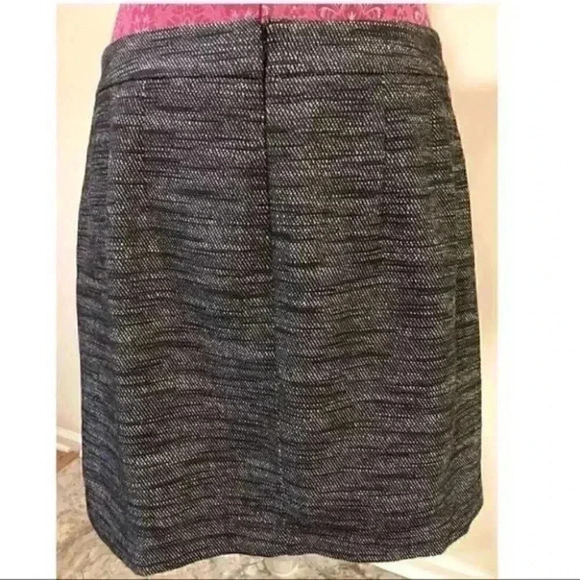 Loft Petites Womens Skirt Size 12P Black Faux Wrap - Picture 5 of 10